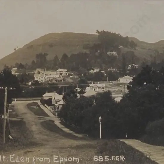RADCLIFFE, Frederick George (1863-1923) - Mt Eden from Epsom, Auckland c. 1910