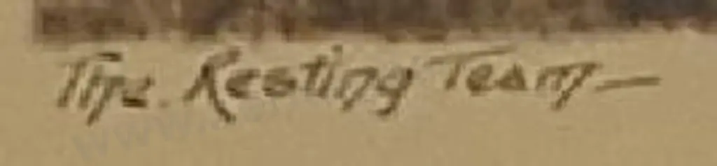 CHANCE, George (1885-1963) - The Resting Team (Clydesdales) Image 1++