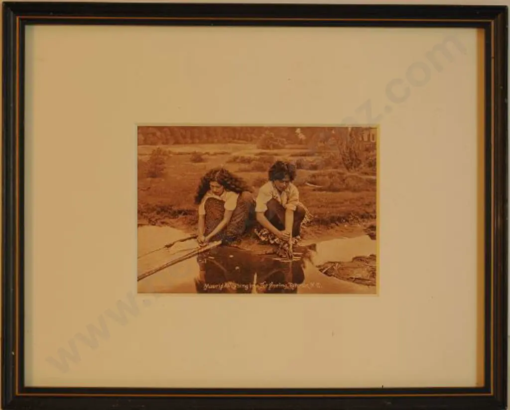 UNKNOWN Photographer - Maoris Washing in a Hot Spring, Rotorua Image 1++