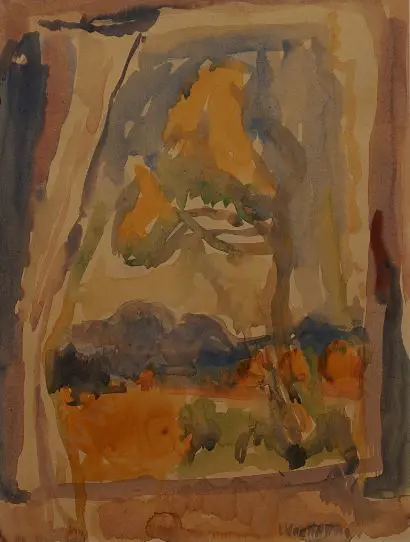 WOOLLASTON, Sir M. Tosswill (Toss) (1910-1998) - View of Garden Through the Window, 1971 - purchased from the Peter McLeavey Gallery in 1972 and never before been to auction. Image 1++