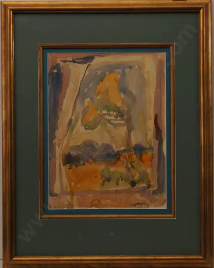 WOOLLASTON, Sir M. Tosswill (Toss) (1910-1998) - View of Garden Through the Window, 1971 - purchased from the Peter McLeavey Gallery in 1972 and never before been to auction. Image 1++