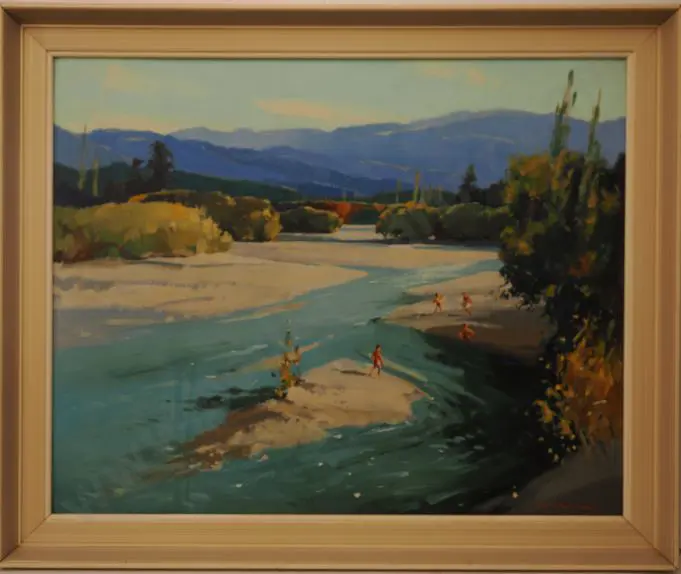 NICHOLLS, Colyn (Active 1950s-1980s) - Boys at the River Image 1++