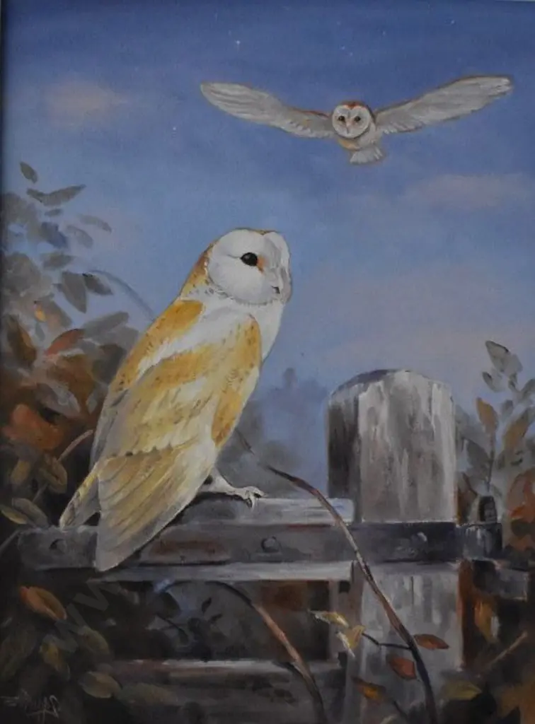 PAPPS, Ernest (1929-) - The Barn Owl Image 1++