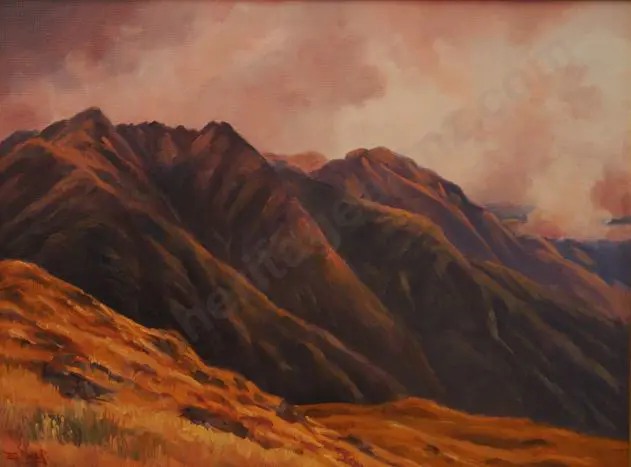 PAPPS, Ernest (1929-) - Storm over  the Tararuas Image 1++