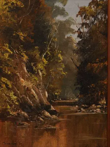 HAMILTON, Colleen (1930-1996) - New Zealand Forest Scene Image 1++