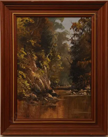 HAMILTON, Colleen (1930-1996) - New Zealand Forest Scene Image 1++