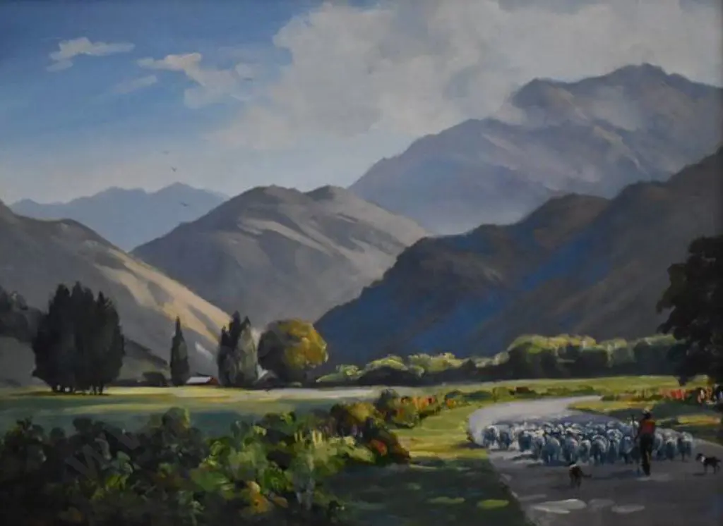 PAPPS, Ernest (1929-) - Spring in Central Otago Image 1++