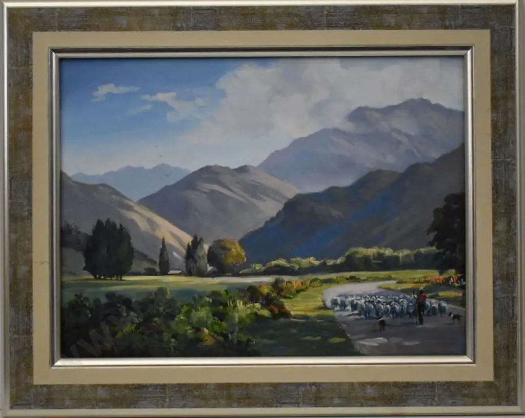PAPPS, Ernest (1929-) - Spring in Central Otago Image 1++