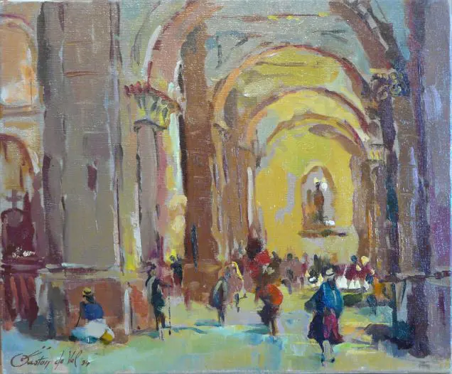 de VEL, Gaston (1924-2010) - Cathedral in Equador Image 1++