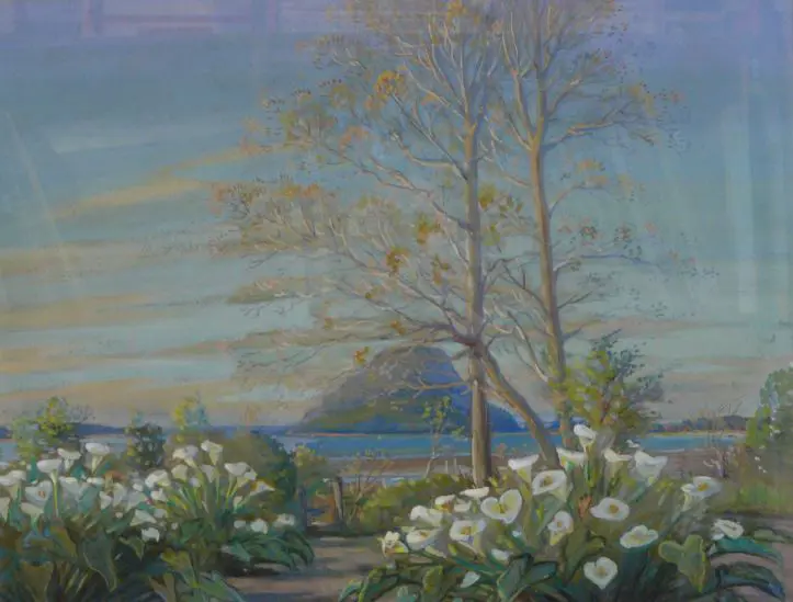 VANE, Kathleen [Kitty] Airini (1891-1965) - Mount Maunganui with Lilies Image 1++