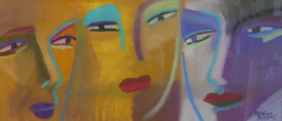 RUXTON, Merthyr (1954-) - Three Faces Image 1++
