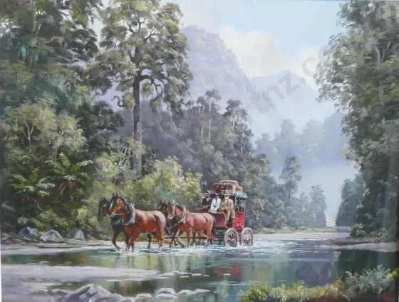 PAPPS, Ernest (1929-) - The River Crossing Image 1++