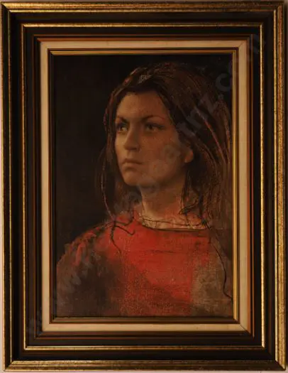 ANNIGONNI, Pietro (1910-1988) - Christine (Note: This high qualilty print appears to carry Annigoni's hand signature on the rear side). Image 1++