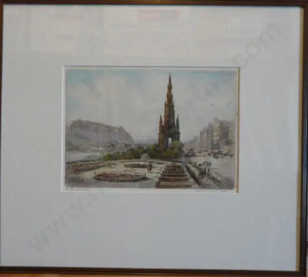 HERDMAN-SMITH, Robert (1872-1945) - Scott Memorial, Edinburgh Image 1++