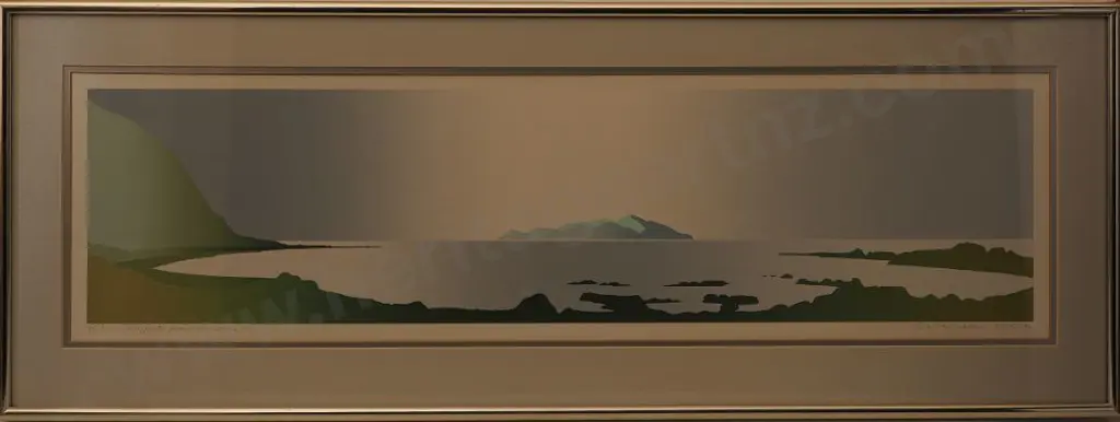 WARR, Malcolm (1939-) - Kapiti Island from Pukerua Bay Image 1++
