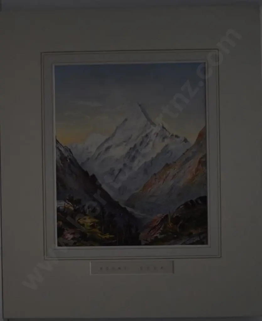 BARRAUD, Charles Decimus (1822-1897) - Mount Cook -1877 Image 1++