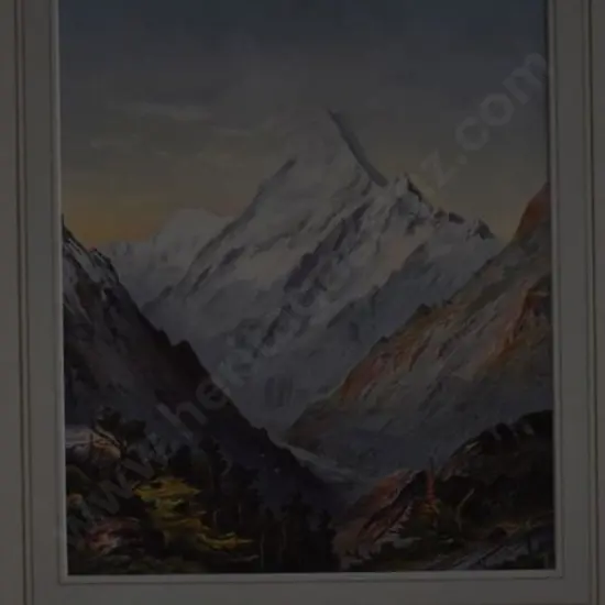 BARRAUD, Charles Decimus (1822-1897) - Mount Cook -1877