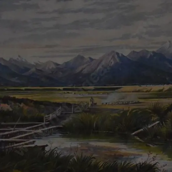 BARRAUD, Charles Decimus (1822-1897) - Mount Alford - 1877