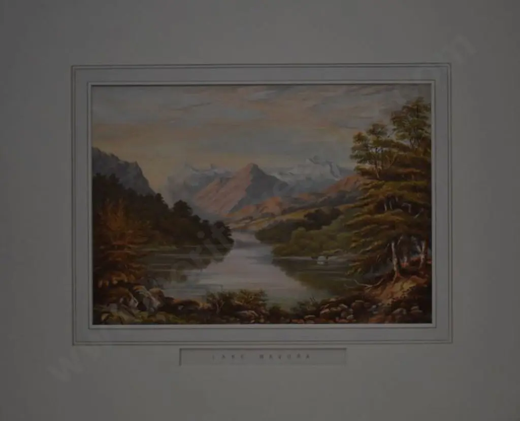 BARRAUD, Charles Decimus (1822-1897) - Lake Mavora - 1877 Image 1++