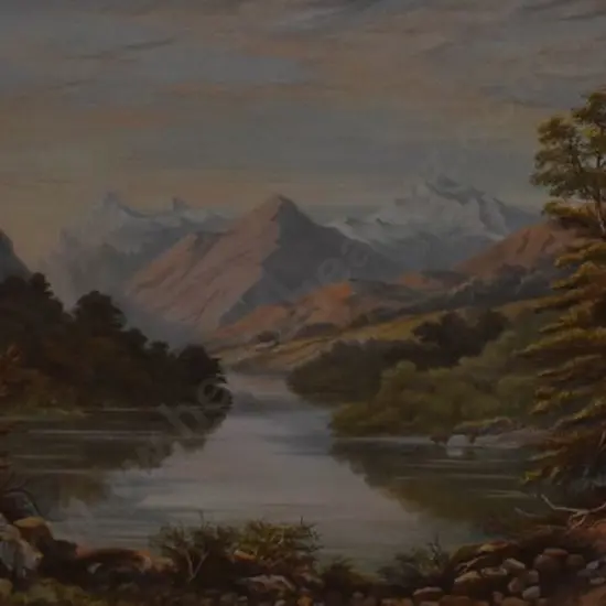 BARRAUD, Charles Decimus (1822-1897) - Lake Mavora - 1877