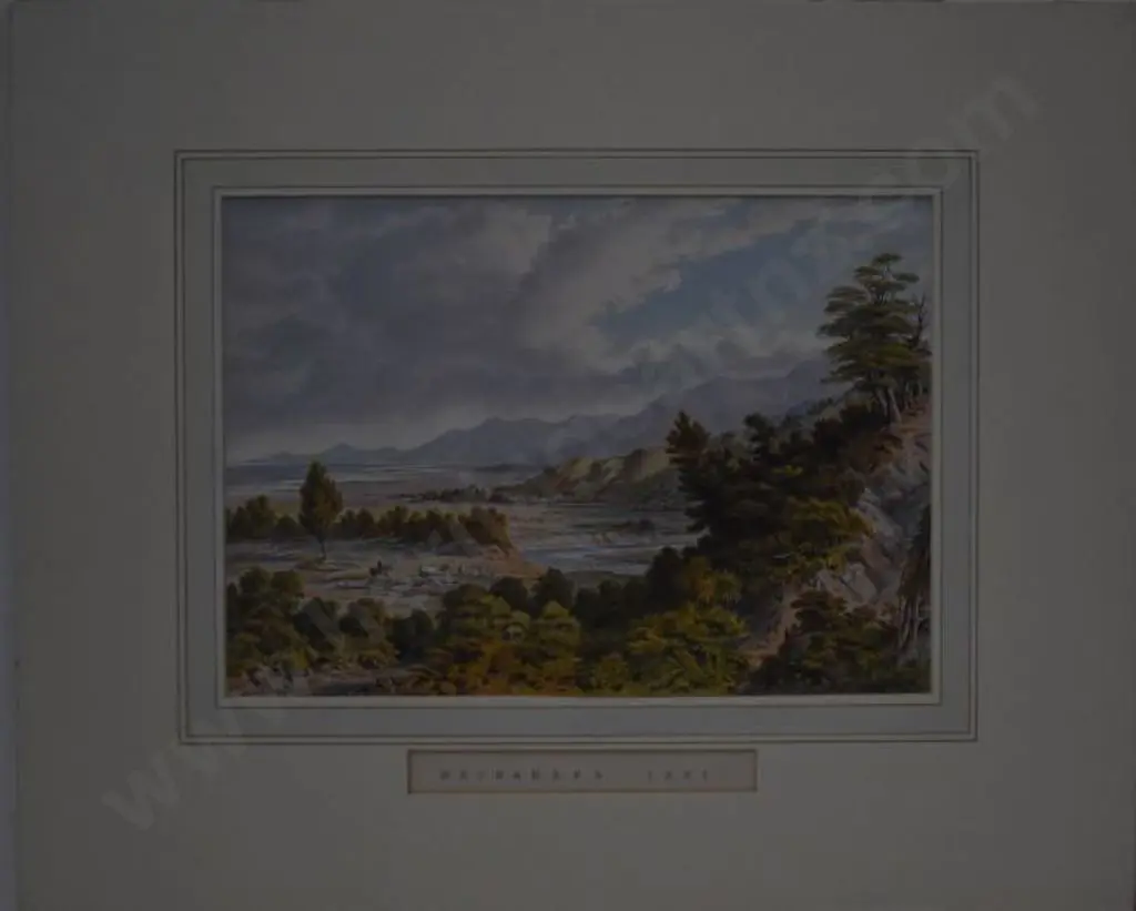 BARRAUD, Charles Decimus (1822-1897) - Lake Wairarapa - 1877 Image 1++