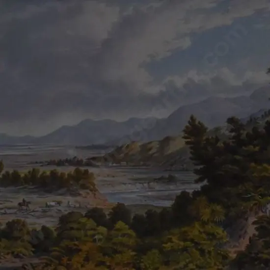 BARRAUD, Charles Decimus (1822-1897) - Lake Wairarapa - 1877