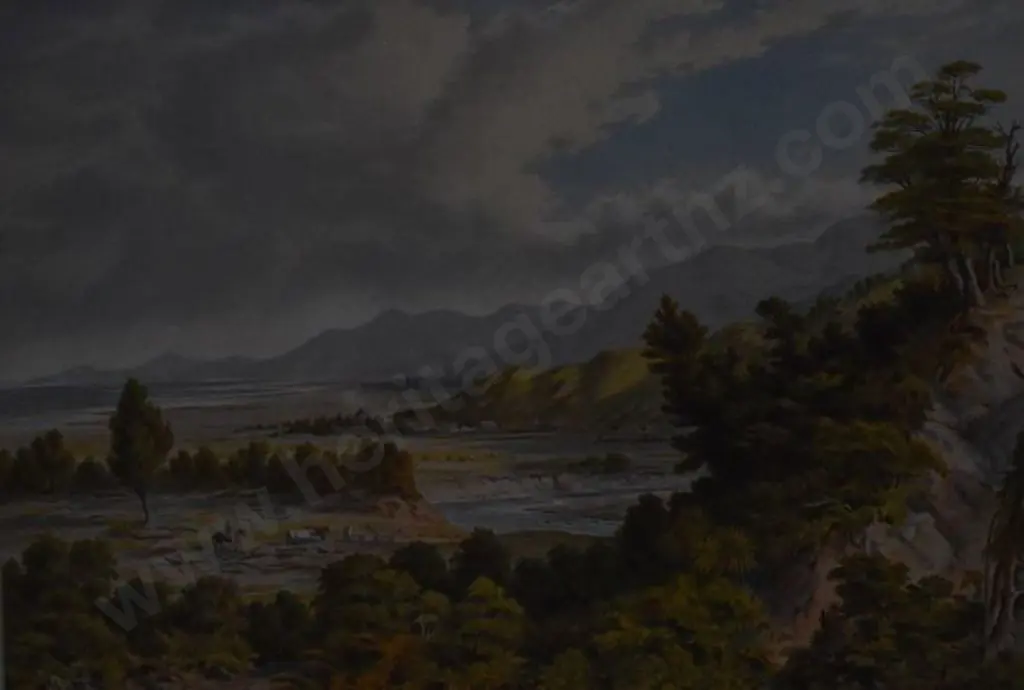 BARRAUD, Charles Decimus (1822-1897) - Lake Wairarapa - 1877 Image 1++
