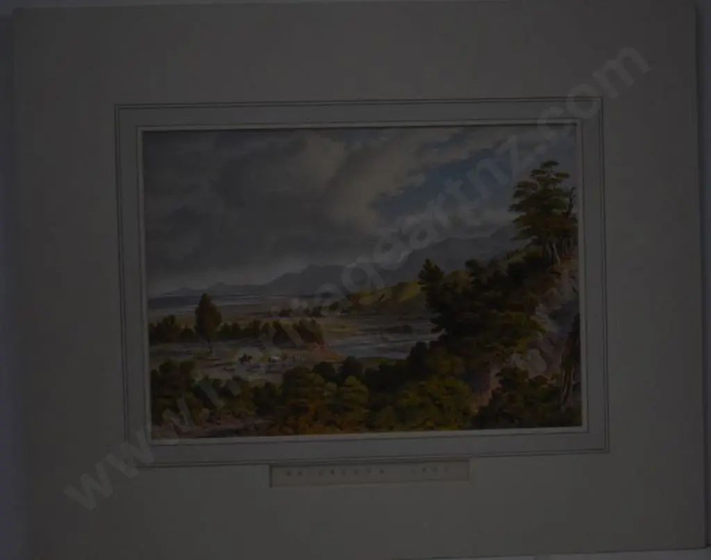 BARRAUD, Charles Decimus (1822-1897) - Lake Wairarapa - 1877 Image 1++