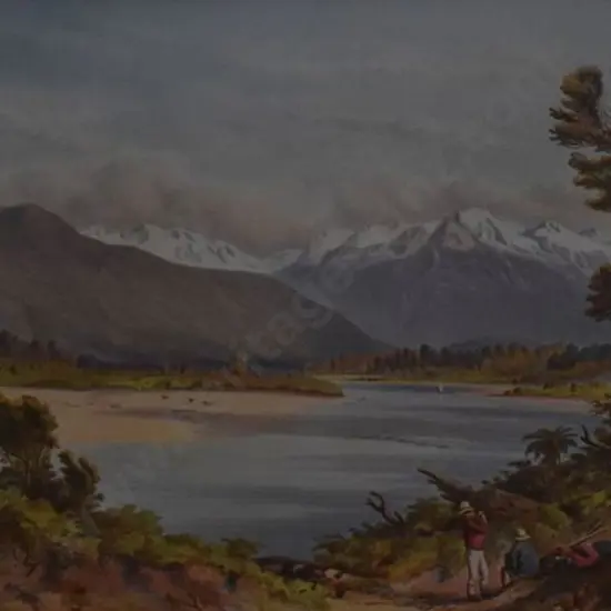 BARRAUD, Charles Decimus (1822-1897) - Hokitika River - 1877