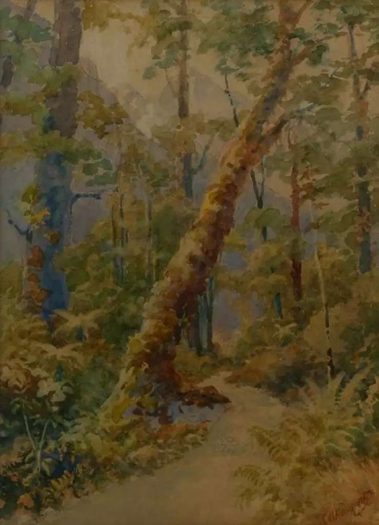 HOWORTH, Charles Henry (1856-1945) - Bush Path Image 1++