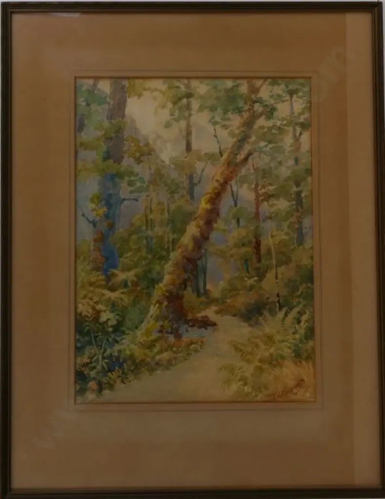 HOWORTH, Charles Henry (1856-1945) - Bush Path Image 1++