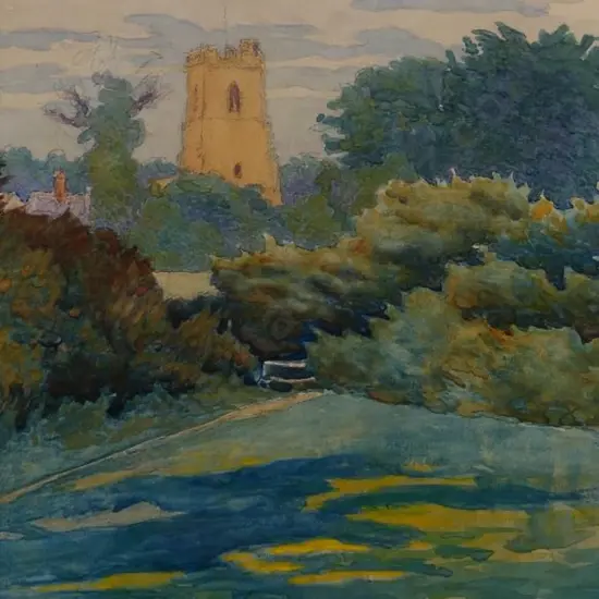 HENRY, Thomas Shekleton (1865-1934) - Castle Tower with Garden