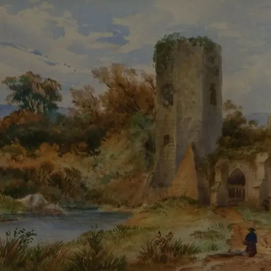 GIBBES, Francis Blower (1815-1904) - Building Ruins, 1888