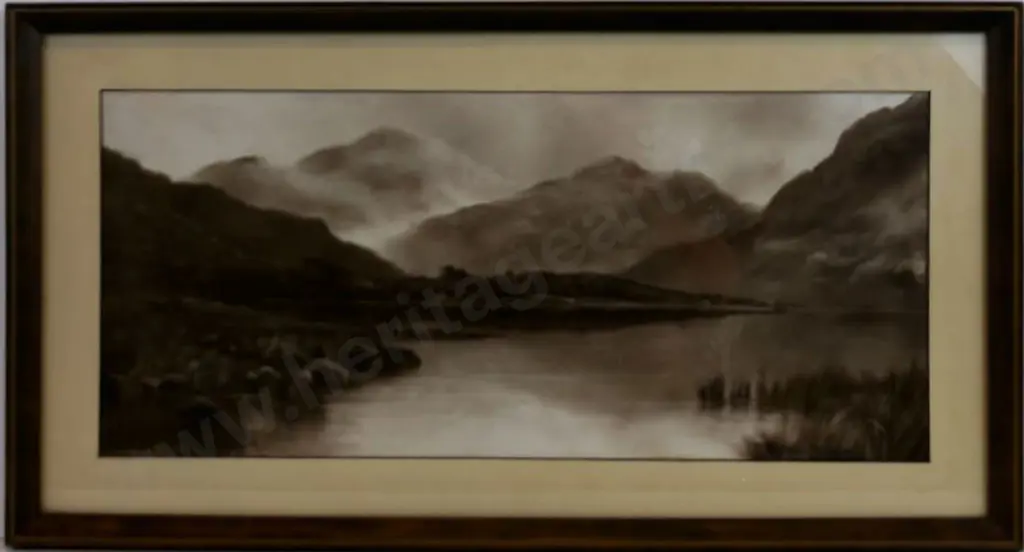 PRITCHARD, George Thompson (1878-1962) - Mountains and Lake Image 1++