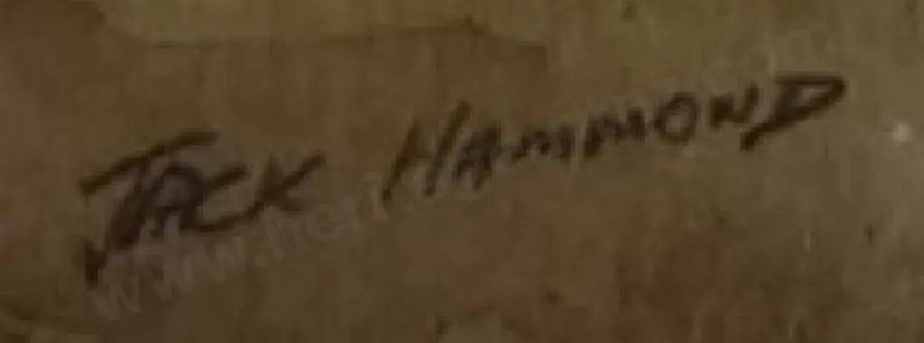 HAMMOND, Jack (1913-2009) - People Walking Woodland Path Image 1++