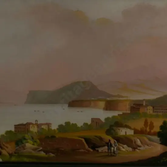 UNKNOWN Artist - Bay of Naples, Italy, with Mt Vesuvius in the distance (19th Cent.)