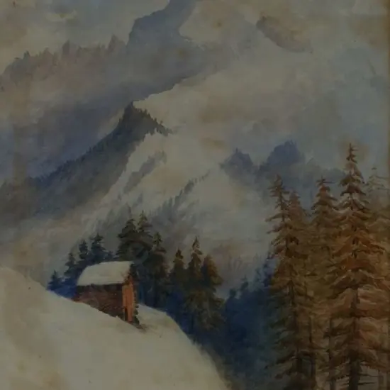 FULLERTON-SMITH, F.V. - Adelboden Bonderspitz - Alpine Scene