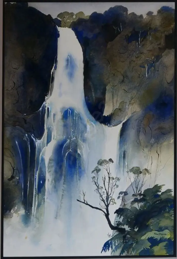 McINTYRE, Peter (1910-1995) - King Country Waterfall Image 1++