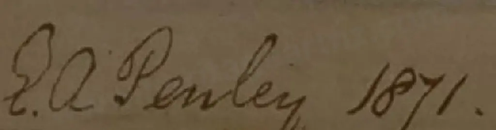 PENLEY, Edwin (1828-1893) - Mountains & Lake Image 1++