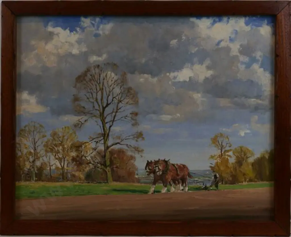 NOBLE, John  - Autumn Ploughing Image 1++