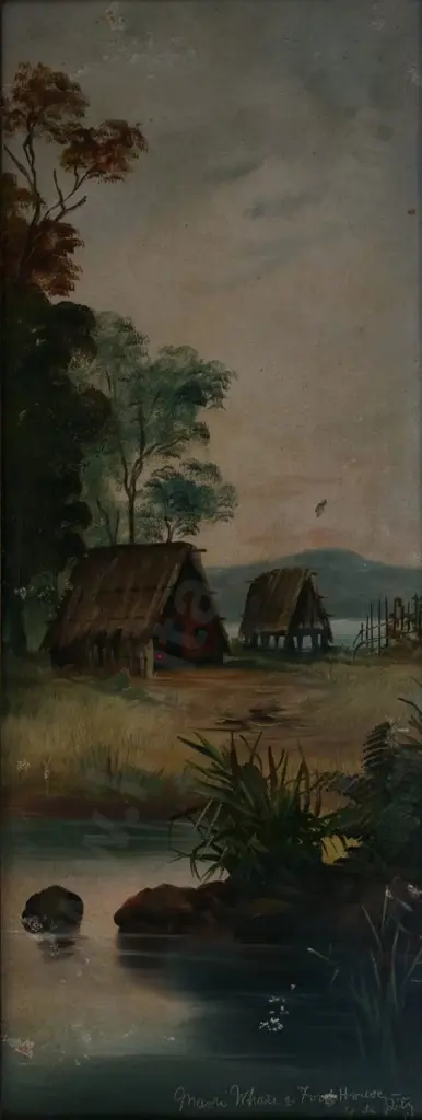 DE RITZ, George (1875-1953) - Whare and Foodhouse Image 1++