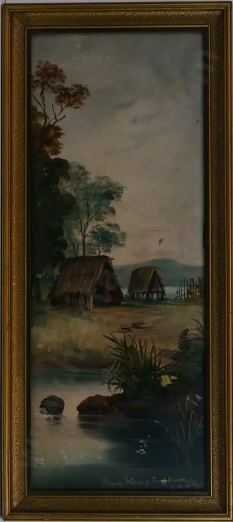 DE RITZ, George (1875-1953) - Whare and Foodhouse Image 1++