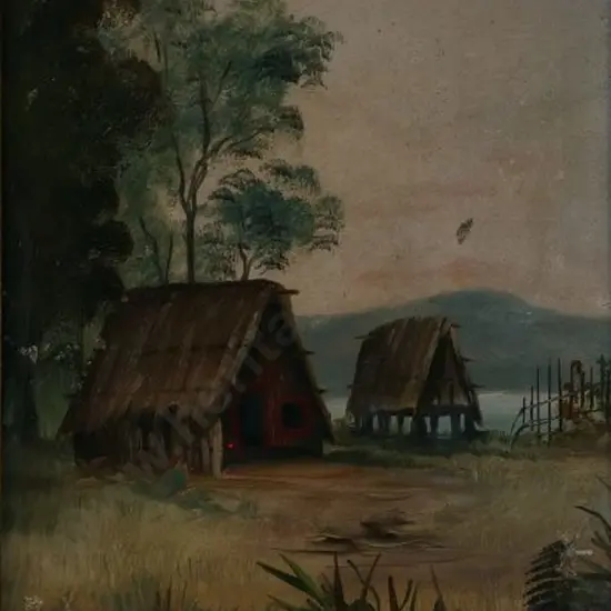 DE RITZ, George (1875-1953) - Whare and Foodhouse