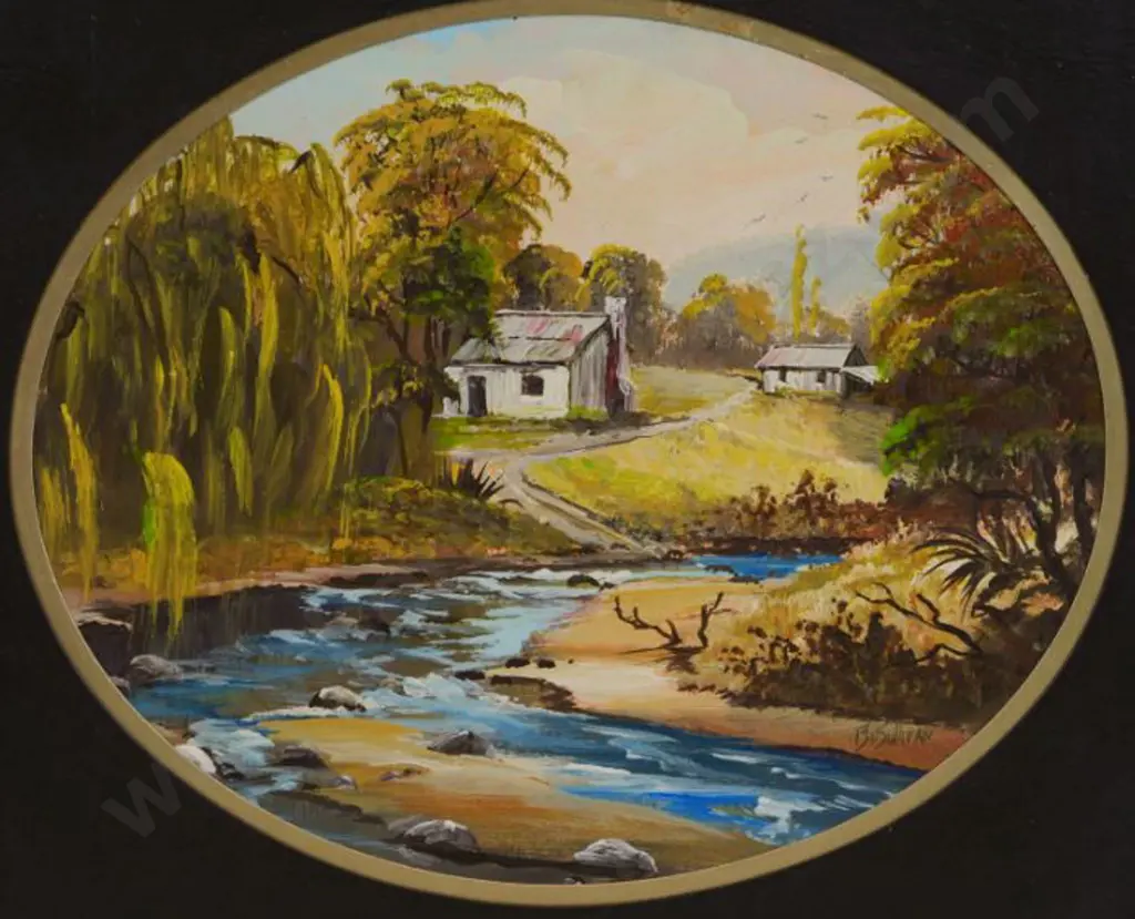 O'SULLIVAN, P.J. (Active 1980s) - Onamalutu Stream, Marlborough Image 1++