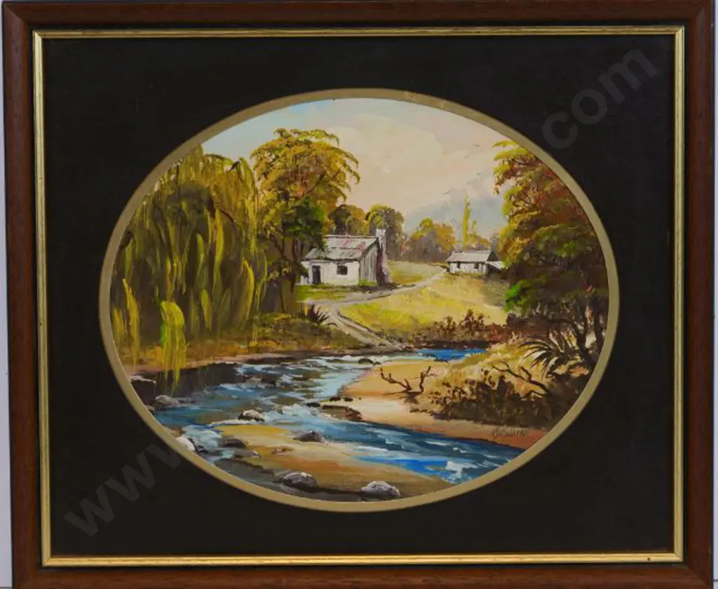 O'SULLIVAN, P.J. (Active 1980s) - Onamalutu Stream, Marlborough Image 1++