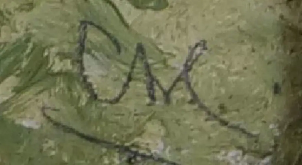 TROTTER, M.N. - Native Bush and Lake with Man Fishing Image 1++