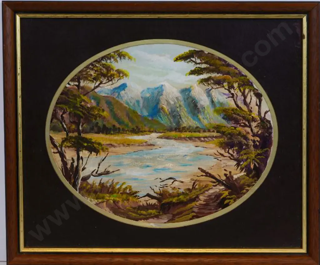 O'SULLIVAN, P.J. (Active 1980s) - Hokitika River Image 1++