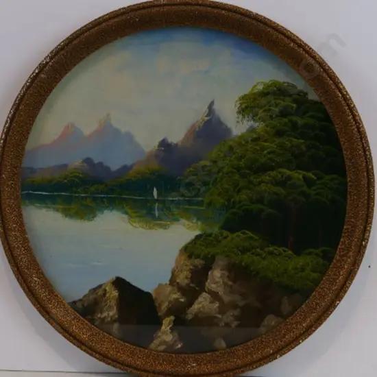 BOXALL  - Mountains with Lake and Rocks