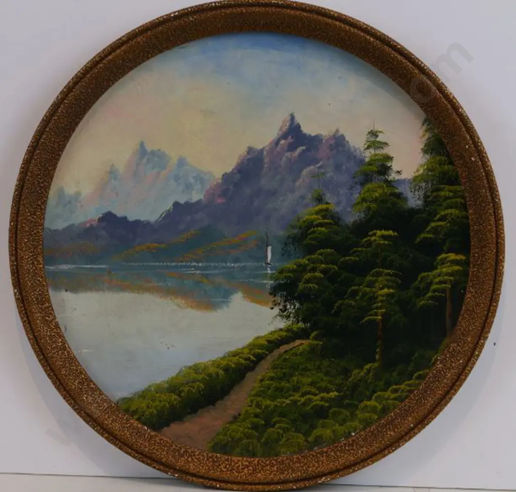 BOXALL - Mountains with Lake and Path Image 1++