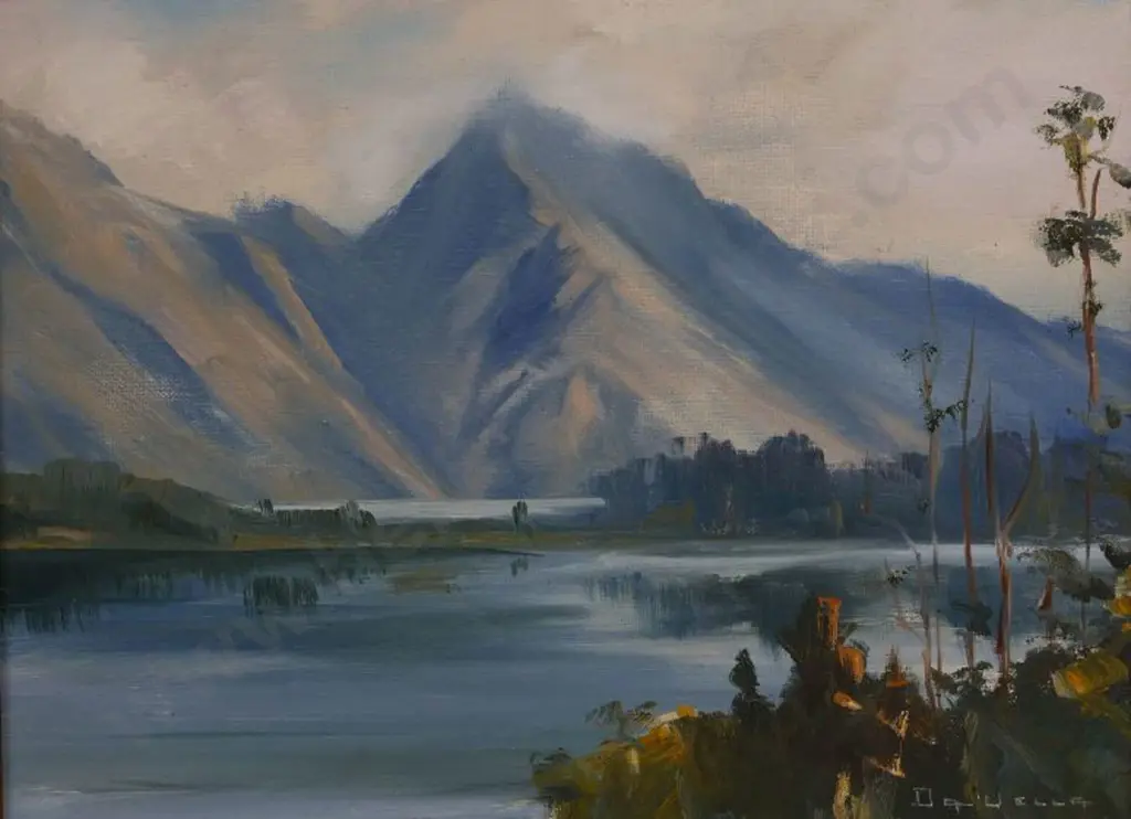 GORE. Da Vella (1938-) - Alps with Lake Image 1++